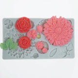 Silicone 3D Flower Mold Chocolate Dessert DIY Cake Baking Tool