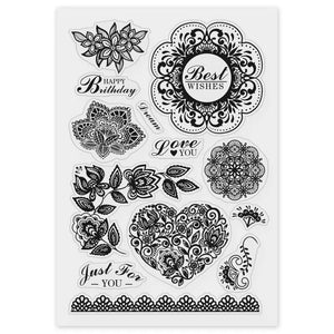1PC Silicone Clear Stamp Seals for DIY Decoration Planner Craft
