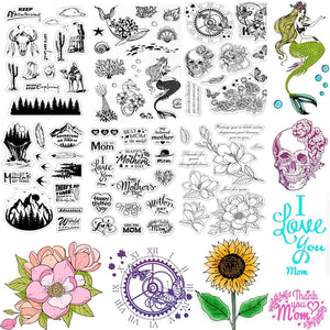 1PC Silicone Clear Stamp Seals for DIY Decoration Planner Craft
