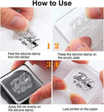 1PC Silicone Clear Stamp Seals for DIY Decoration Planner Craft