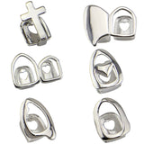 1PC Single Tooth Hip Hop Cross Grills Rapper Geometric Teeth Caps