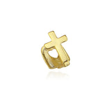 1PC Single Tooth Hip Hop Cross Grills Rapper Geometric Teeth Caps