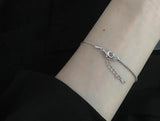 925 Silver Snakebone Chain &BALL Beads Bracelet TLS185