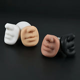 Silicone Mouth Nose Model Tattoo Practice Display Stand Kit
