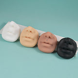 Silicone Mouth Nose Model Tattoo Practice Display Stand Kit