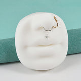Silicone Mouth Nose Model Tattoo Practice Display Stand Kit