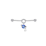 1PC Stainless Steel Industrial Barbell Star Dangle