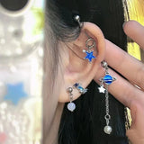1PC Stainless Steel Industrial Barbell Star Dangle