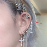 Stainless Steel Industrial Piercing Barbell Ear Piercing Body Jewelry 16G14G