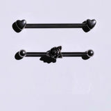 Heart Industrial Scaffold Ear Piercing 14g Barbell Earring