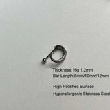 Stainless Steel Octopus Tentacle Lip Piercing Labret Piercing