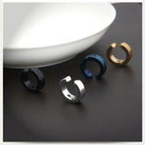 Stainless Steel Ear Clip Retro Punk Earrings