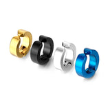 Stainless Steel Ear Clip Retro Punk Earrings