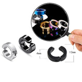 Stainless Steel Ear Clip Retro Punk Earrings
