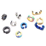 Stainless Steel Ear Clip Retro Punk Earrings