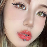 Star Lip Piercing Stainless Steel Vertical Labret Lip Ring 16g
