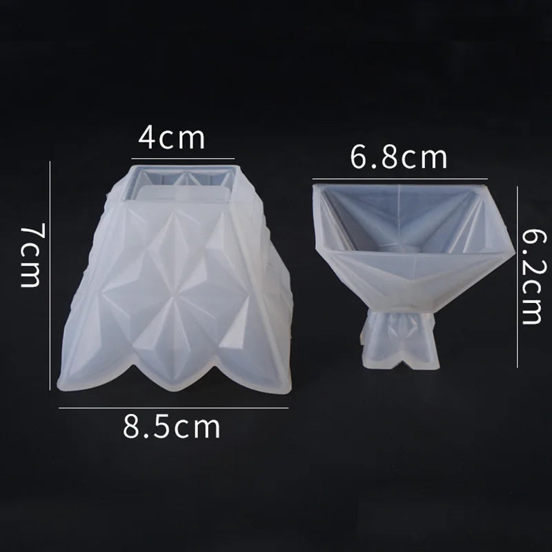1PC Storage Box Resin Mould DIY Tool UV Epoxy Resin Box Silicone Mold