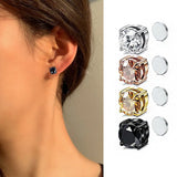 Strong Magnet Ear Clip Stud Non Piercing Earrings Steel for Men Women
