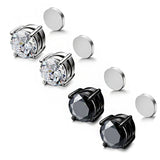 Strong Magnet Ear Clip Stud Non Piercing Earrings Steel for Men Women