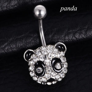 Surgical Steel Butterfly Snake Belly Ring 14G