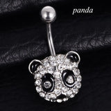 Surgical Steel Butterfly Snake Belly Ring 14G