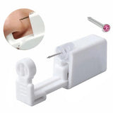 Disposable Surgical Steel Nose Piercing Gun with Crystal Studs