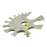 Surgical Steel Wire Gauge Wheel Tool 1mm-25mm Thickness Measurement