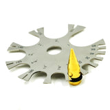 Surgical Steel Wire Gauge Wheel Tool 1mm-25mm Thickness Measurement