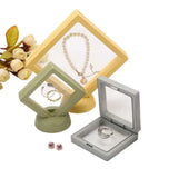 Transparent Jewelry Packing Box PE Film Display Stand