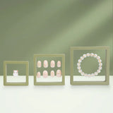 Transparent Jewelry Packing Box PE Film Display Stand