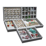 Velvet Gray Jewelry Tray Holder Display Trays