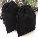 Velvet Jewelry Drawstring Pouches Cotton Bag Pack of 10
