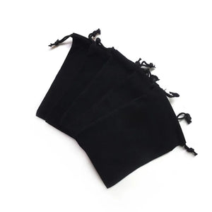 Velvet Jewelry Drawstring Pouches Cotton Bag Pack of 10