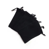 Velvet Jewelry Drawstring Pouches Cotton Bag Pack of 10