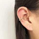 Vintage Bead Ear Cuff Charm Ear Clip Women Fine Jewelry Wedding