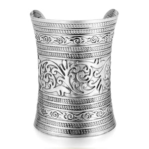 Vintage Tribe Wide Open Cuff Bracelet Bangle for Women Bohe Hyperbole Punk