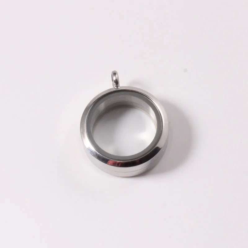 Waterproof Screw Pendant Charms Stainless Steel Memory Locket