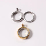 Waterproof Screw Pendant Charms Stainless Steel Memory Locket