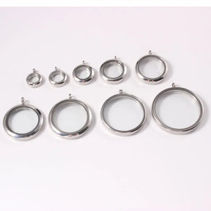 Waterproof Screw Pendant Charms Stainless Steel Memory Locket