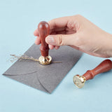 Vintage Crow Wax Seal Stamp 30mm Brass Head Wooden Handle for Invitations