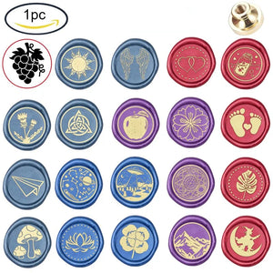 Wax Seal Stamp Head Replacement Cherry Blossoms Sealing Brass Stamp Head