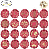 1PC Wax Seal Stamp Head Rose Arrow Sealing Brass Stamp Head
