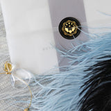 Moon Star Wax Seal Stamp Kit Removable Retro Brass Head Stamp for Envelopes