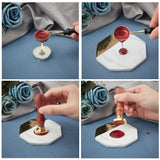 Wax Seal Stamp Owl Skull Removable Brass Head Sealing Stamp