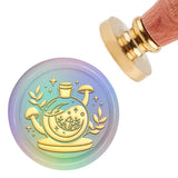 Mushroom Wax Seal Stamp 30mm Brass Head with Wooden Handle