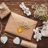 Wheat Wax Seal Stamp Bouquet Vintage 30mm Wood Stamp for Wedding Invitations