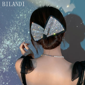 Women Hair Disk Glitter Donut Updo Hair Clip Hair Tools