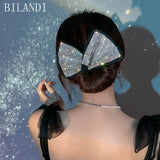 Women Hair Disk Glitter Donut Updo Hair Clip Hair Tools