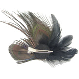 Peacock Feather Fascinator Clip Races Wedding Bridal Tiara Hairpin