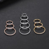 Titanium Nose Ring Hoop Septum Clicker Open Diaphr